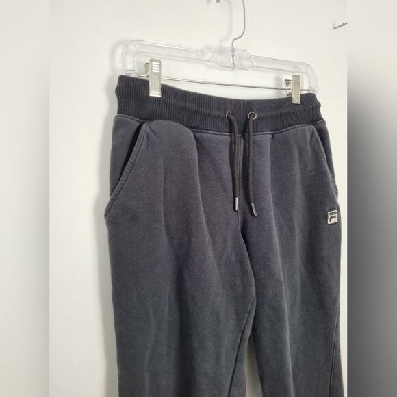 FILA Bundle of Two Sweatpants Gray Black Cozy Loungewear Sporty Athleisure Small - Picture 10 of 15